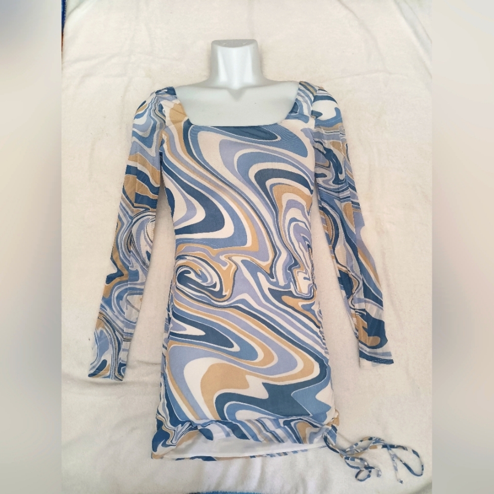 Lelis collection marble mini dress